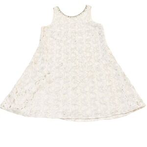 Belle Badgley Mischka Lace Sleeveless Dress Embellished Size 10